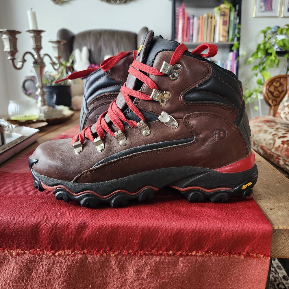 Brown and Black Hiking Boots Wafflestompers